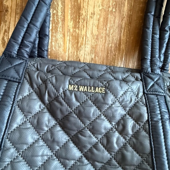 MZ Wallace Large Empire Tote in Magnet Grey and Black - Picture 4 of 10
